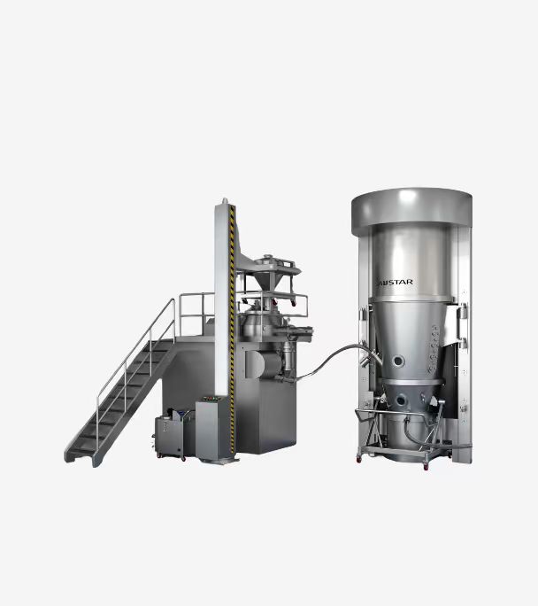 AUSTAR powder and solid equipment and systems